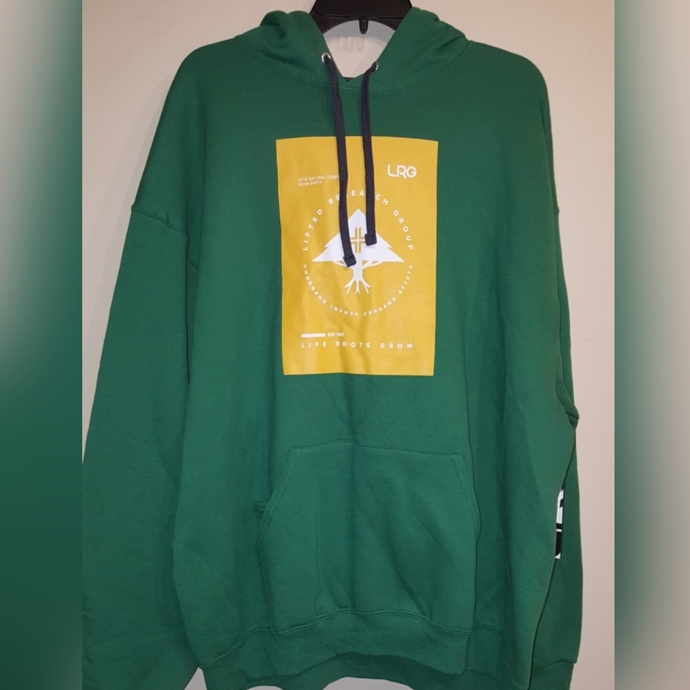 Lifted Research Group Green Hoodie Size 2XL